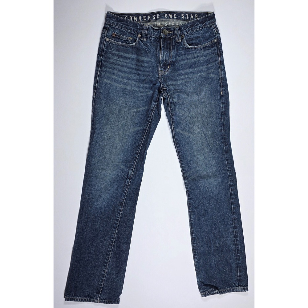 Converse One Star Men's Slim Straight Leg Jeans Blue Denim 30x32